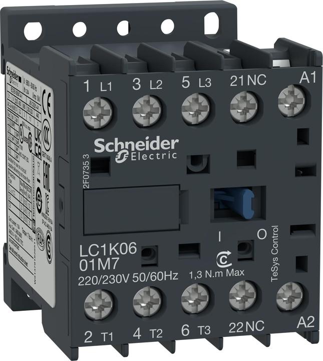 Image du produit Schneider Electric Contacteur de puissance 220VAC 2,2kW 6A