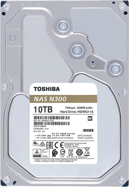 Immagine prodotto Toshiba N300 Retail (10 TB, 3.5", CMR)