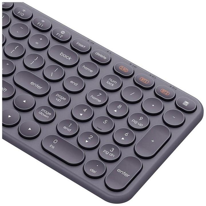 Actual product image Baseus Wireless Tri-Mode Keyboard K01B (Grey) (US, Wireless, Cable)