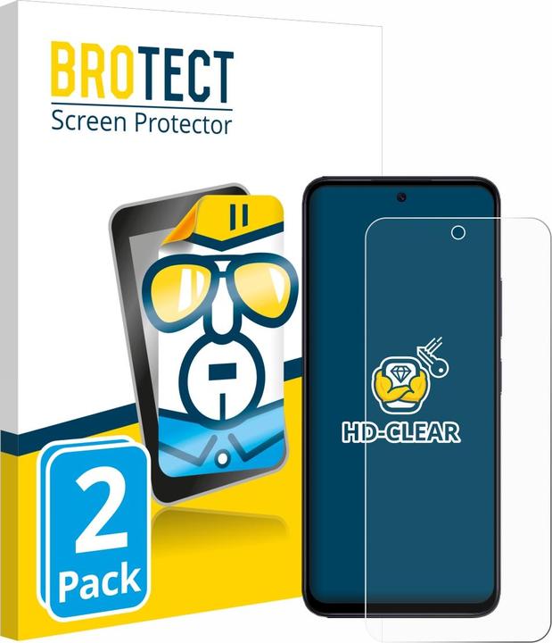 Produktbild BROTECT Schutzfolie Displayschutz Klar (2 Stück, Xiaomi Redmi 12)