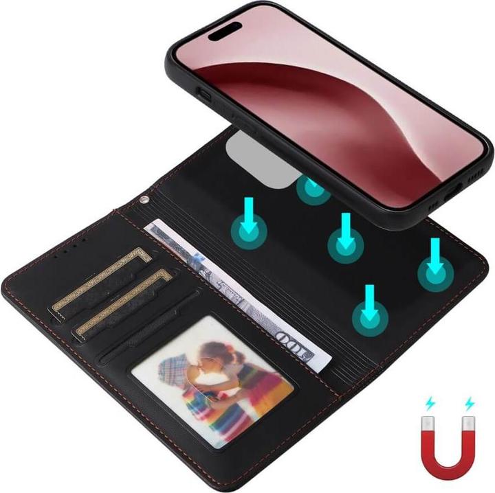 Immagine prodotto Cover-Discount iPhone 16 Pro - Custodia a portafoglio divisibile 2 in 1 per telefoni cellulari (Apple iPhone 16 Pro)