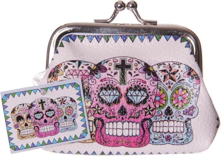 Actual product image Puckator Porte-monnaie - Crânes Jour des Morts mexicain