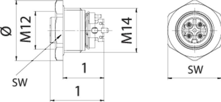 Produktbild Schubiger Binder 99 4442 402 05 Miniatur-Rundsteckverbinder Buchse, Einbau Gesamtpolzahl: