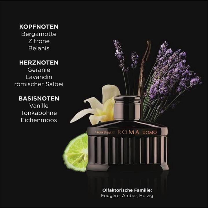 Immagine prodotto Laura Biagiotti Roma Uomo Nero Estremo Eau de Parfum Intense Spr 75 ml (Eau de parfum, 75 ml)