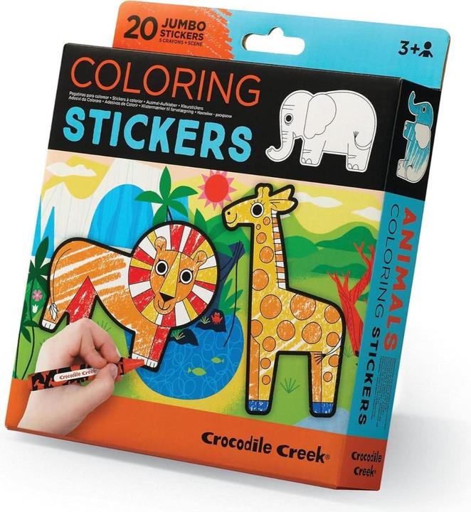 Produktbild Crocodile Creek Coloring Stickers/Animal (20 Teile)