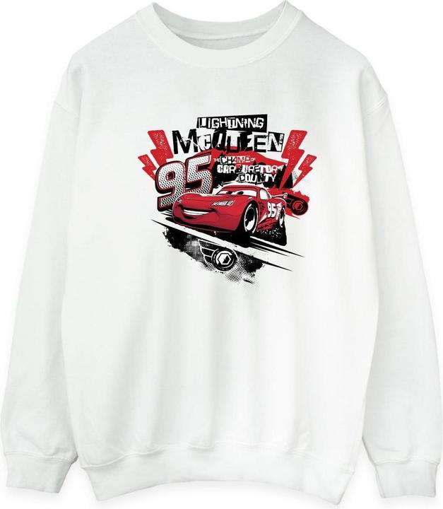 Disney Cars Lightning McQueen Collage Sweatshirt (L)