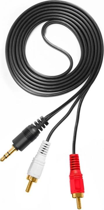 Actual product image Skytronic Audio cable CX405-1 3.5 mm jack - RCA 1.5 m (1.50 m, 3.5mm jack (AUX))
