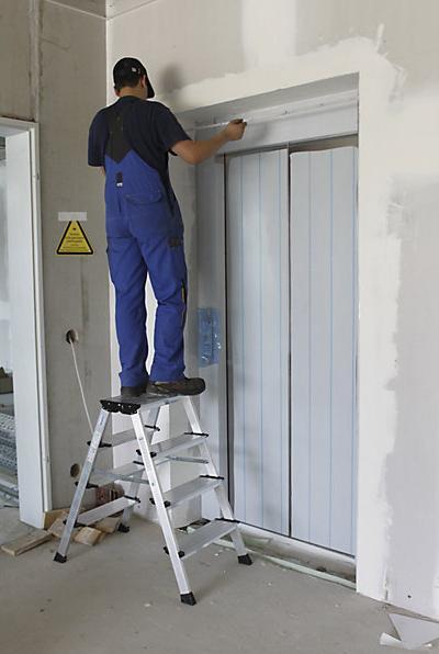 Actual product image Krause KRAU 126047 Double folding step (aluminium) (Folding step, 100 cm)