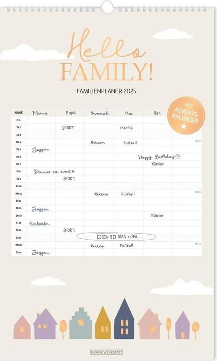 Produktbild Hello Family. (49 x 29.5 cm, Kein Einband, Deutsch)
