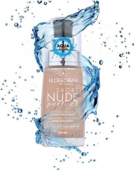 Actual product image Deborah Milano 24Ore Nude Perfect Foundation No 4 (4)