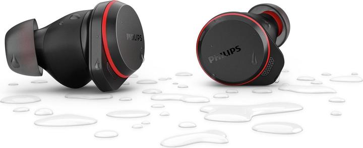 Productafbeelding Philips TAA7507BK/00 Echte draadloze sporthoofdtelefoon Bluetooth Zwart (ANC, 7 h, Draadloze)