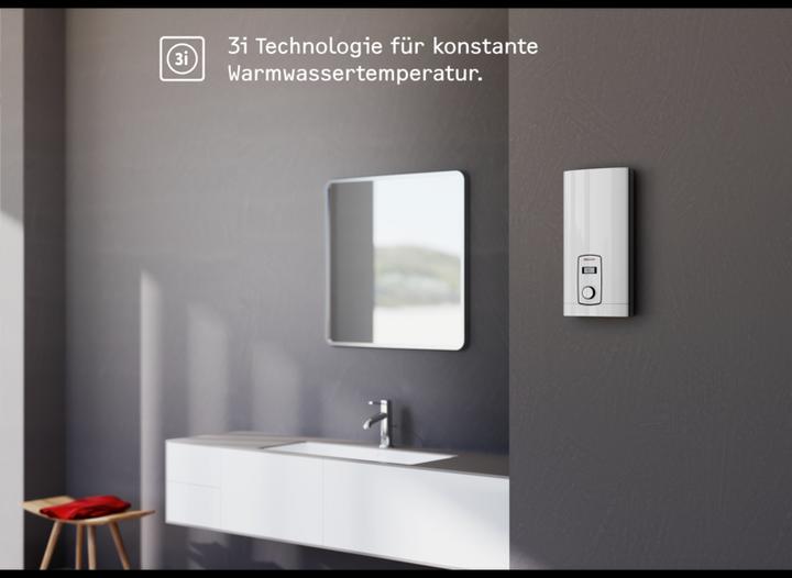 Actual product image Stiebel Eltron DHB-E 18/21/24 LCD Electronic instantaneous water heater, temperature accurate to the degree thanks