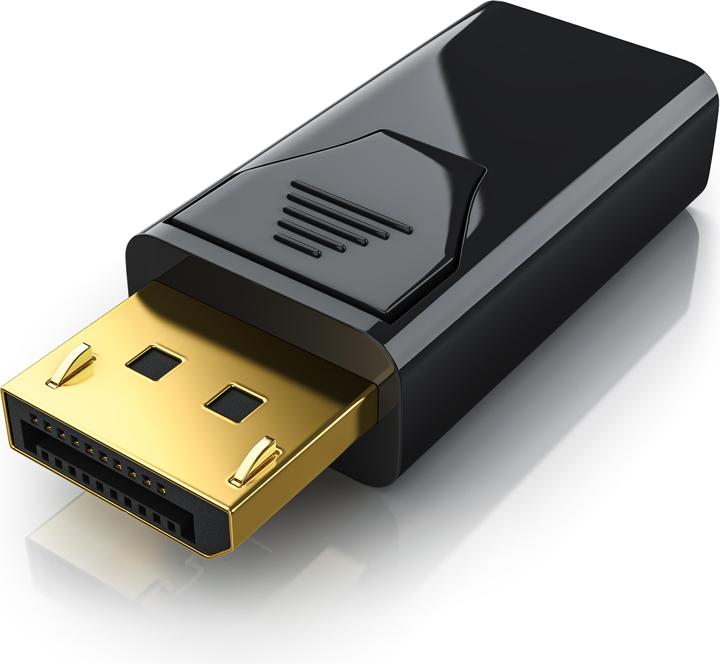 CSL DisplayPort to HDMI Adapter, Audio Video Adapter, DP Adapter with Audio Transmission, Full HD 1080p (HDMI, 2.15 cm)