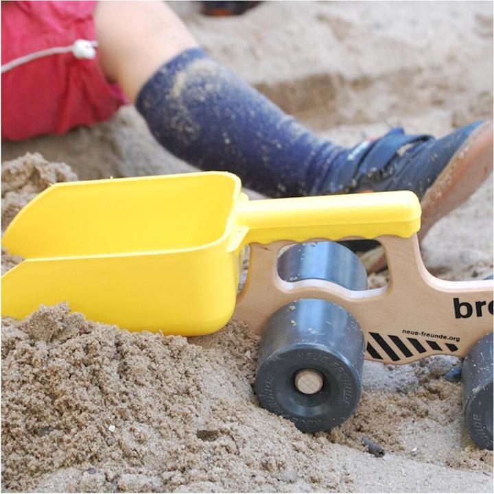 Image du produit Neue Freunde Bronco - Camion pelle en bois avec pelle amovible pour enfants