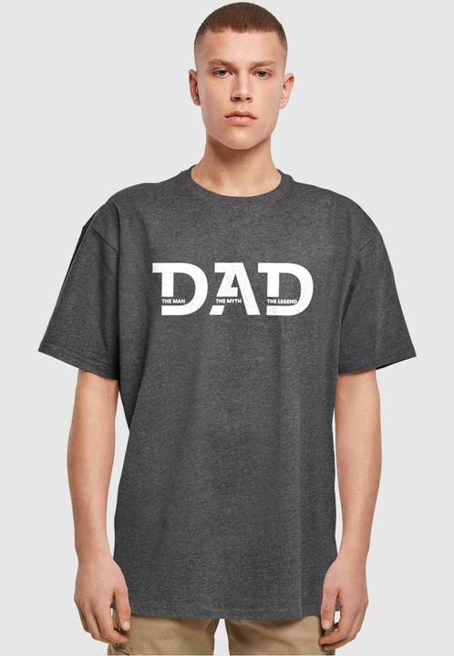 Produktbild Merchcode Fathers Day - The Man, The Myth, The Legend Heavy Oversize Tee - 116589 (M)
