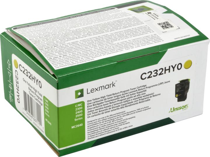 Actual product image Lexmark C232HY0 (Y)