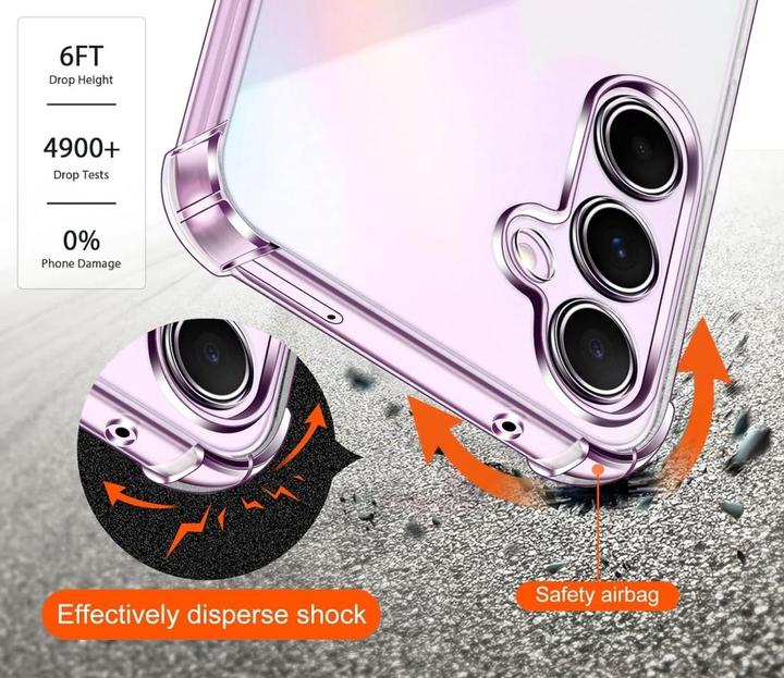 Produktbild Screenguard Crystal Soft Airbag Bumper (Samsung Galaxy A55)