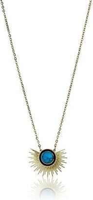 Emily Westwood Elaborate Gold Plated Turquoise Necklace EWN23037G