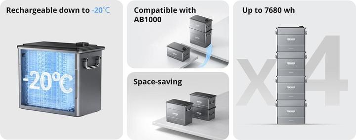 Actual product image Zendure LiFePO4 extension battery
