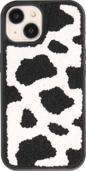 PhoneLook Silicone cover with tufted surface cowhide effect (Apple iPhone 15)