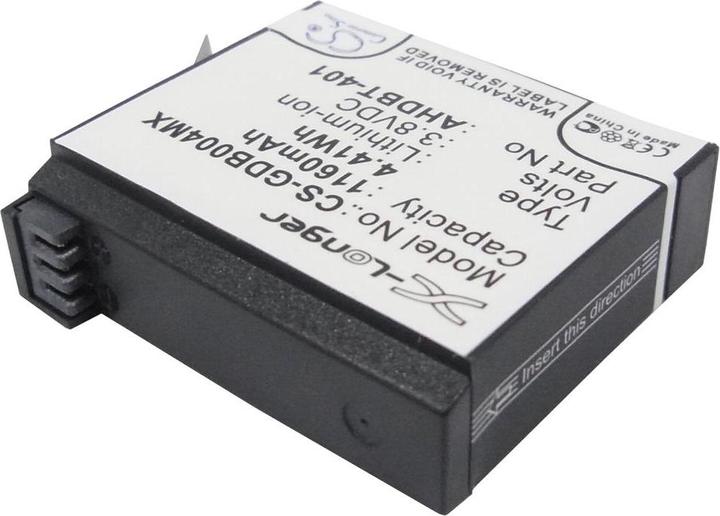 Actual product image GreenCell Batteri for GoPro HD Hero 4 AHDBT-401, 1160mAh (Camera battery)