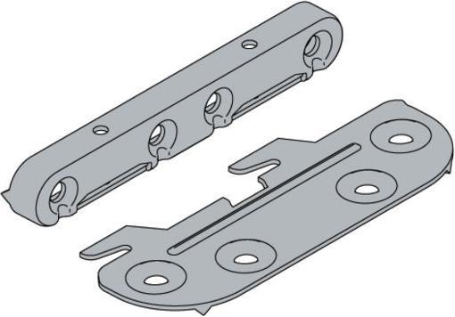 Image du produit Hettich Bettbeschlag, verzinkt, 4 Stck (Raccord de connexion, 4 pcs)