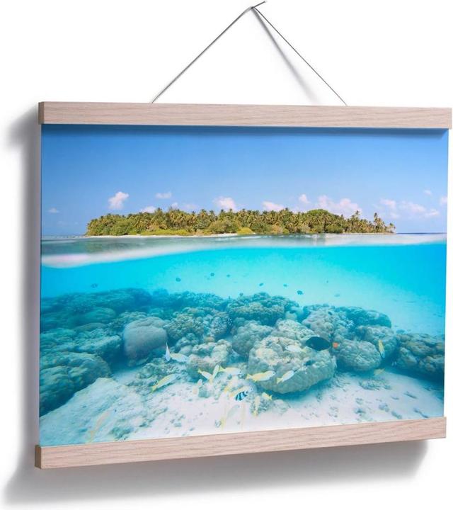 Produktbild Trenddeko Unterwasserwelt der Malediven (80 x 60 cm)