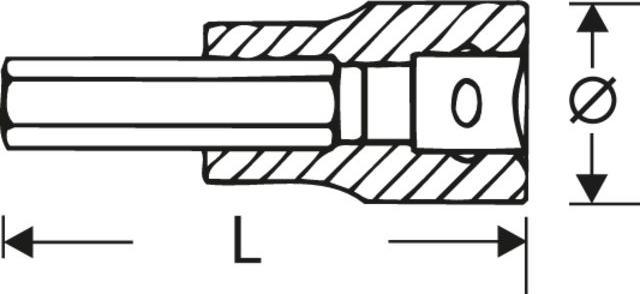 Actual product image Stahlwille 3/8DR x 5/32" INHEX SOCKET (5/32")