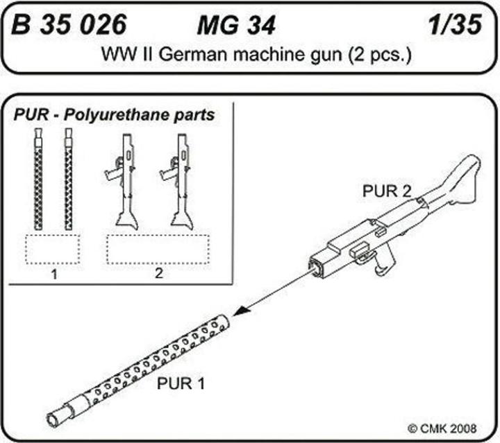 Image du produit CMK MG 34 Mitrailleuse allemande