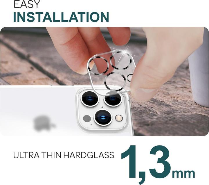 Image du produit Nalia 2x verre de protection de la caméra (2 pièce(s), Apple iPhone 16 Pro)