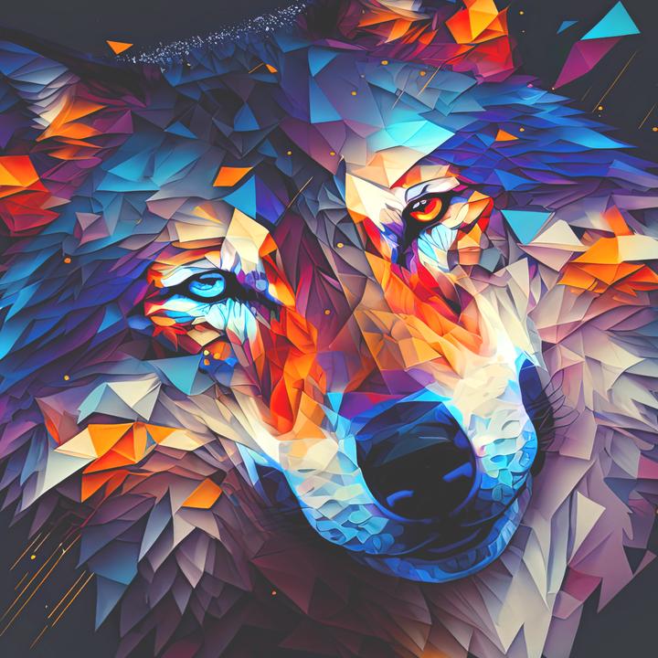 Actual product image Titanwolf Gaming Mauspad XXL, glattes Stoffgewebe, Speed Mausmatte 900 x 400 mm grosse Fläche, Polygon Wolf (XXL)