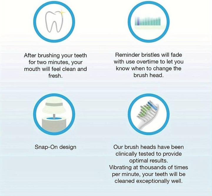 Produktbild PhoneLook Philips Sonicare Ersatzbürstenköpfe Diamond clean für Zahnbürste (Packung mit 8 Stück) (8 x)