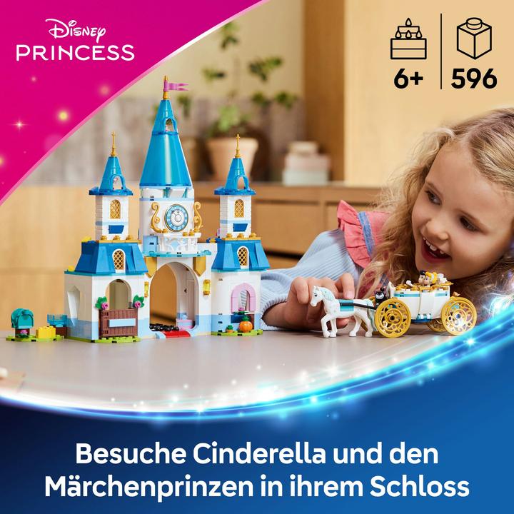 Produktbild LEGO Cinderellas Schloss und Pferdekutsche (43275, LEGO Disney)