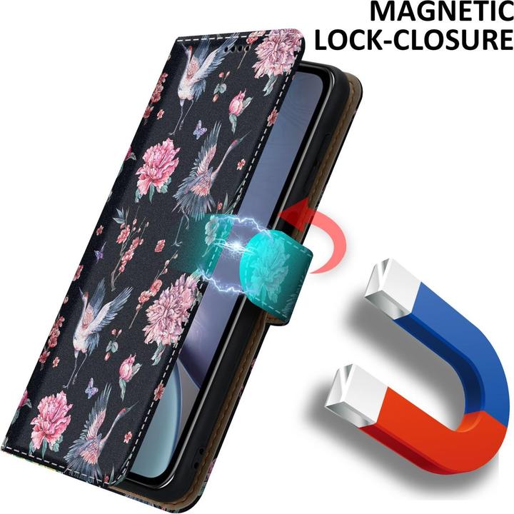 Actual product image Cadorabo Book cover with print (Apple iPhone XR)
