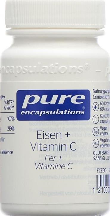 Actual product image Pure encapsulations Iron & Vitamins C (30 Piece, Capsules, 40 g)