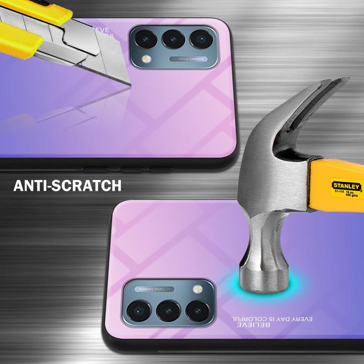 Produktbild Cadorabo TPU 2 Farben Glas Hülle (OnePlus Nord N200 5G)