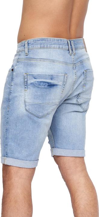 Actual product image Crosshatch Mens Riptrey Abraised Denim Shorts (32)