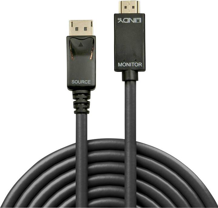 Actual product image Lindy DisplayPort — HDMI (Typ A) (0.50 m, HDMI, DisplayPort)