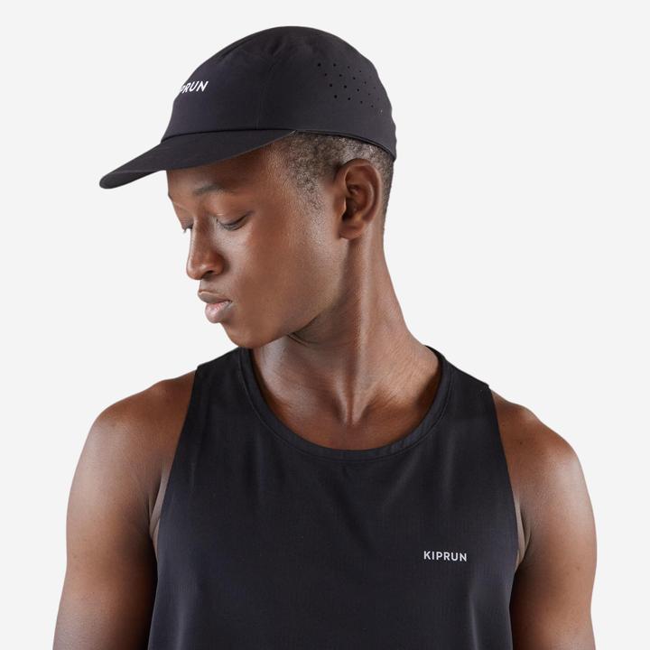 Kiprun Lauf-Cap Schirmmütze ultraleicht - schwarz