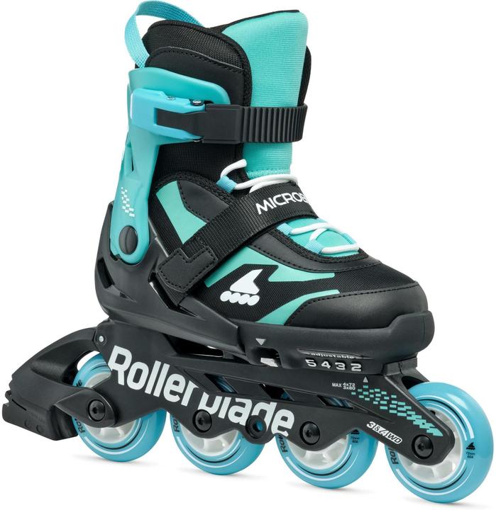 Produktbild Rollerblade Inline-Skates Microblade Schwarz/Hellblau, 28-32 (28, 29, 30, 31, 32)