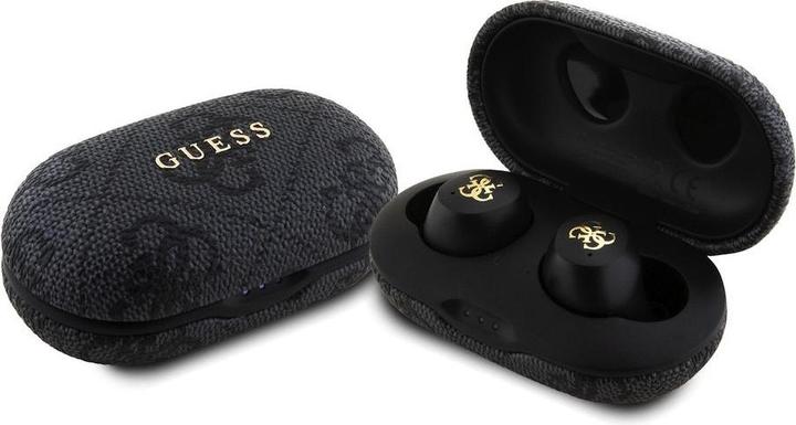Guess Ecouteurs True Wireless 4G PU Metal Logo - noir (30 h)