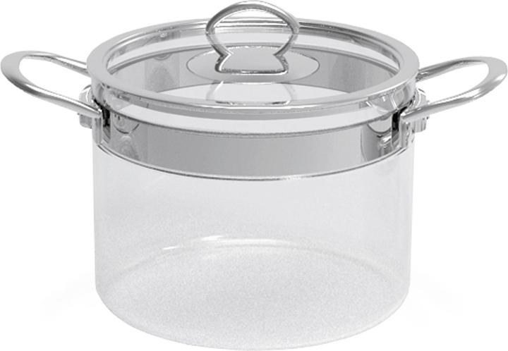 Produktbild Kochtopf Glas (20 cm, Kochtopf, Borosilikatglas, Edelstahl)