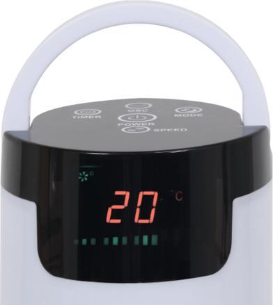 Image du produit Vorel LUND WENTYLATOR PODŁOGOWY LED 50W, WYS. 81cm
