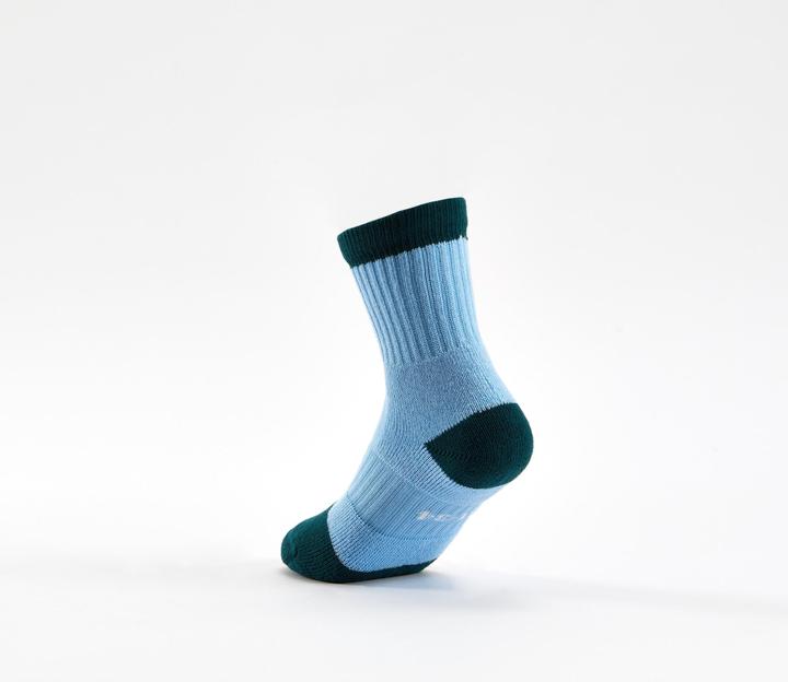 Image du produit Decathlon Chaussettes De Sport Enfant Hautes Rs 500 Blanc Bleu Lot De 3 (35, 38)