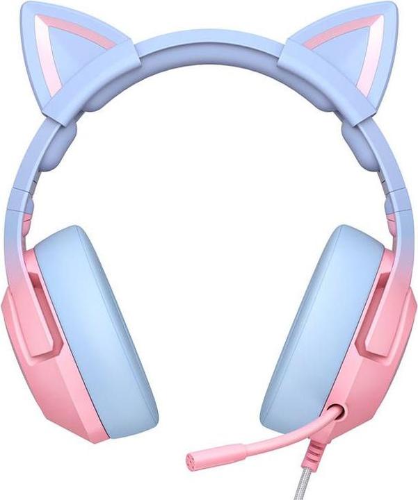 Actual product image Onikuma Gaming headphones K9 Pink/Blue