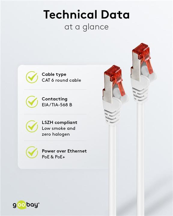Immagine prodotto Goobay Cavo di rete (S/FTP, CAT6, 5 m)