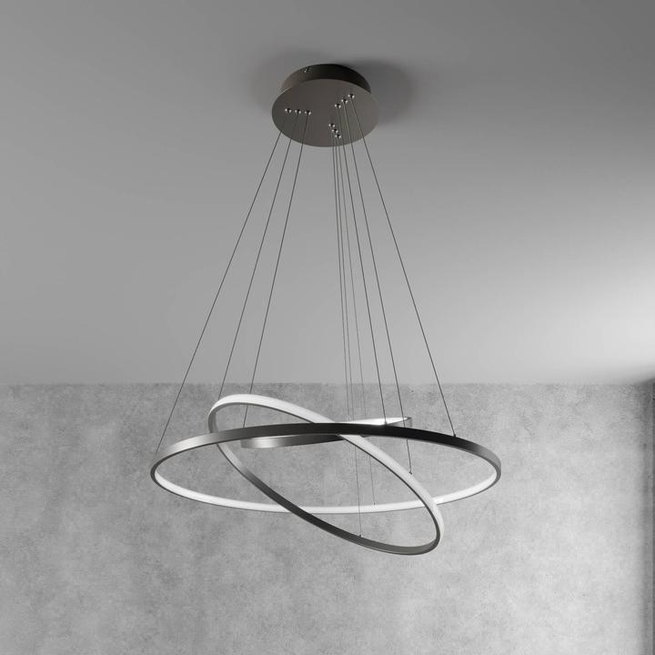 Immagine prodotto Lucande Lampada a sospensione Ezana in nichel (2300 lm)