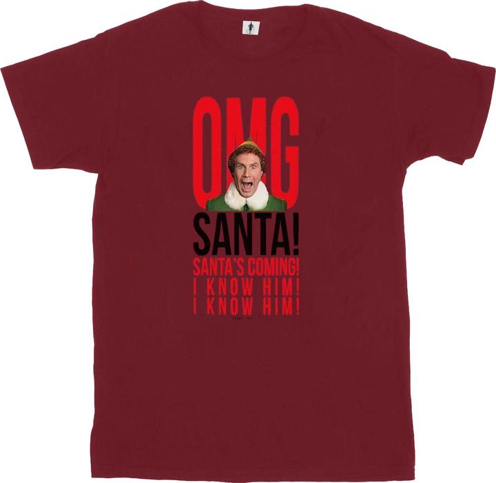 Elf OMG Santa I Know Him TShirt (L)