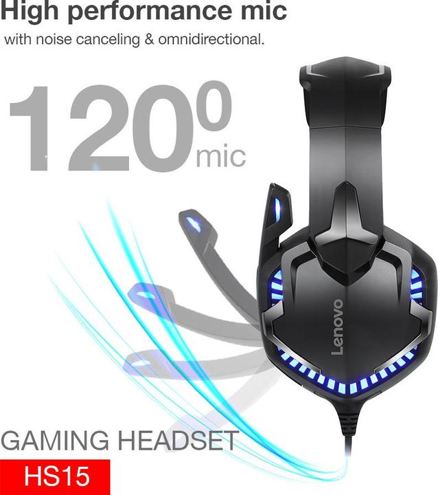 Image du produit Lenovo Casque de jeu HS15 (Filaire)