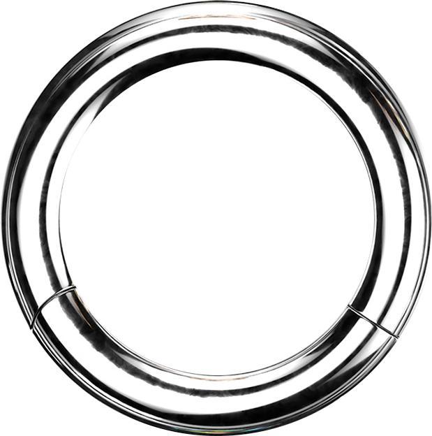 Immagine prodotto Star Piercing Anello a segmenti con cerniera in argento (Acciaio chirurgico 316L)